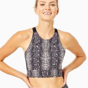 NWOT Varley snake print sports bra